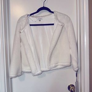 Calvin Klein Faux Fur Shrug - NWT